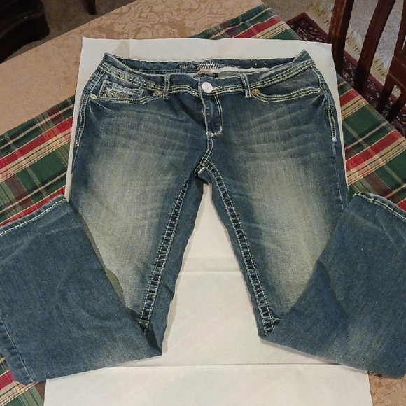 Vanity Women's Dark Blue Boot Cut Jeans - Picture 4 of 7